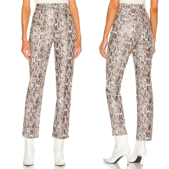 Song of Style | NWOT! Jerra Pant in Gray Snake Size: Large - Picture 1 of 5